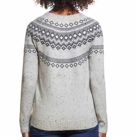 NWT - Weatherproof Vintage Ladies' Gray Fairisle Sweater - Size XL - Picture 3 of 7
